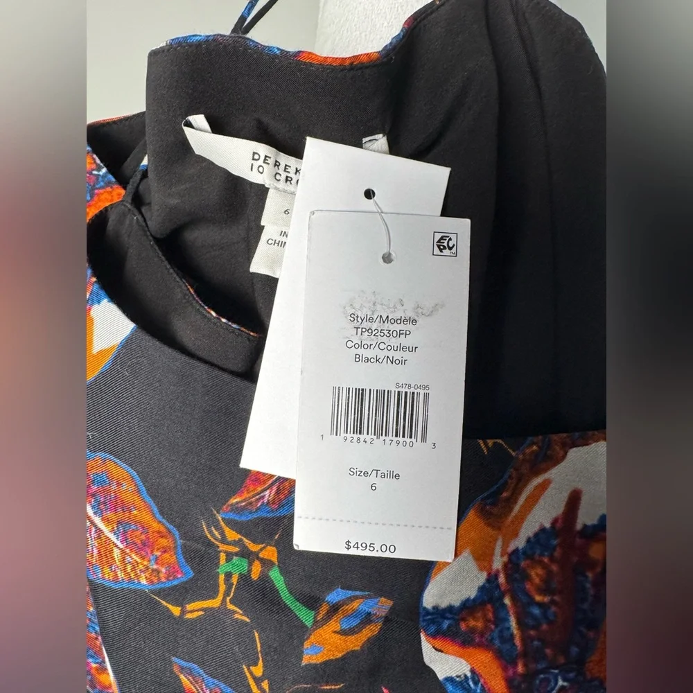 ❌SOLD❌Derek Lam 10 Crosby Floral Camisole Flounce Twist Slip Mini Dress - Picture 7 of 10